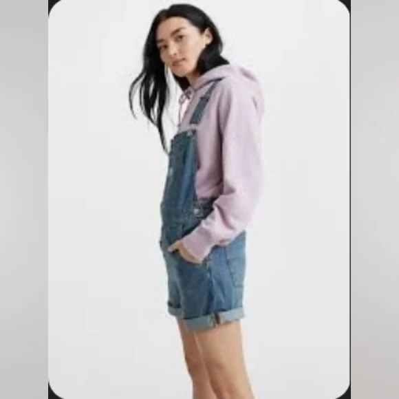 â¤ď¸ LEVI'S VINTAGE INSPIRED DENIM OVERALLS/ SHORTALLS, XL - Picture 2 of 13